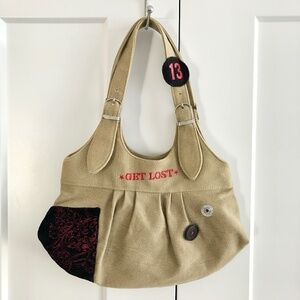 Emily The Strange,‎ 2006, Y2K, Handbag, Canvas, Purse, Get Lost, Nice Condition